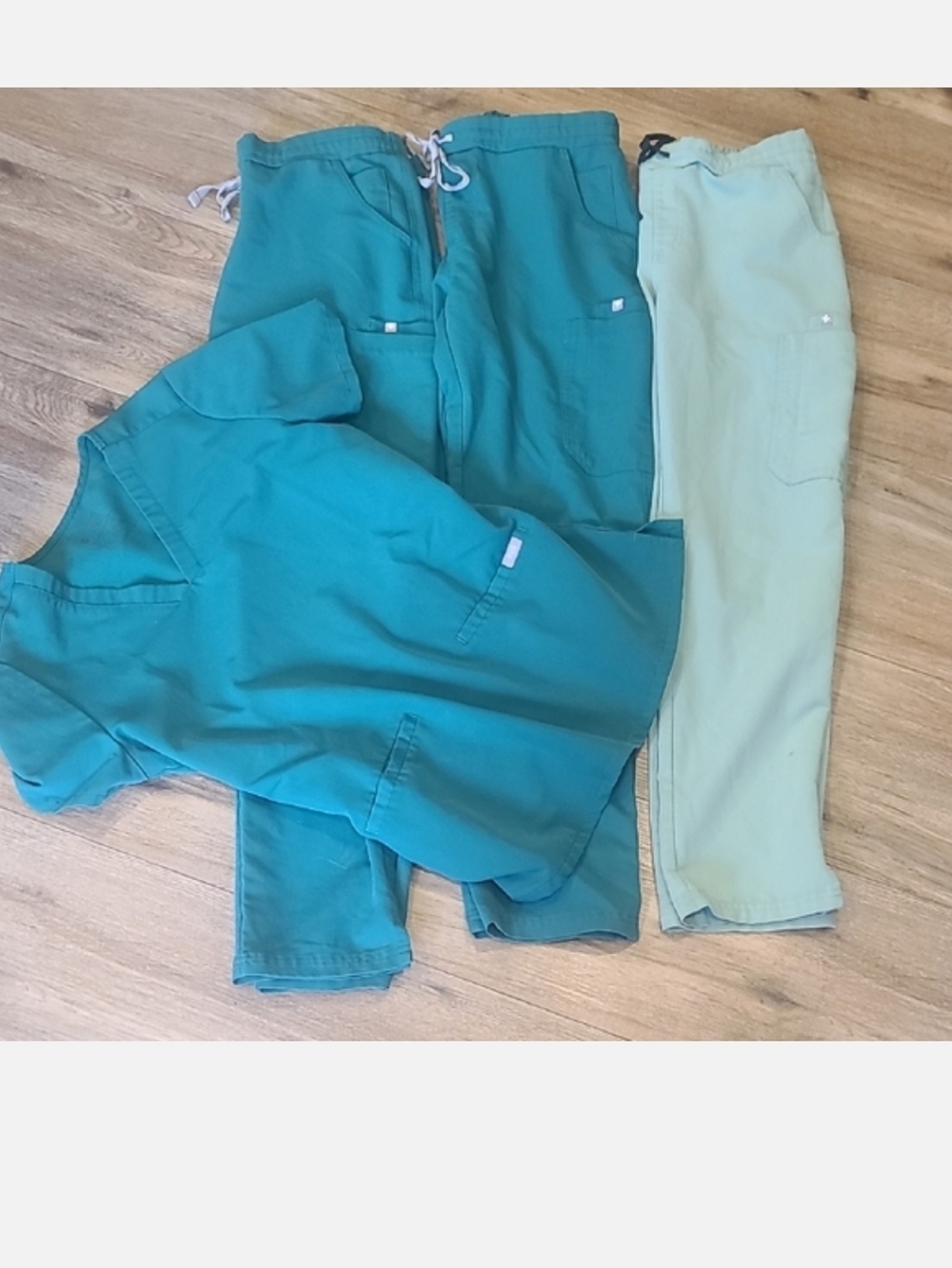 Figs Scrubs, Teal And mint Sz Small